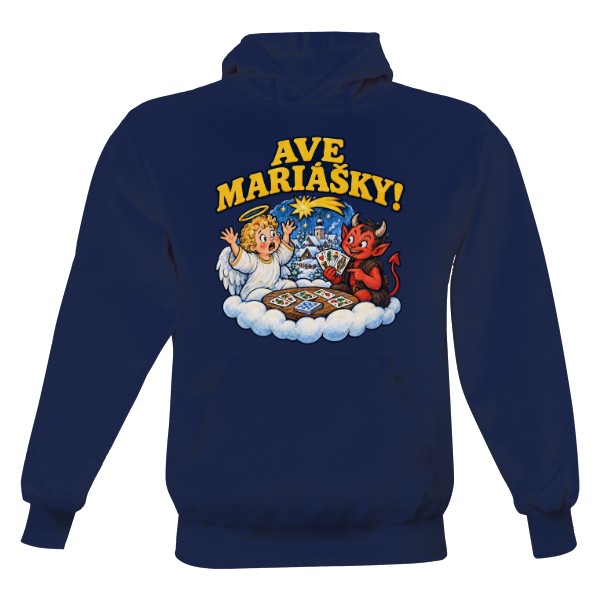 Men's hoodie Ave Mariášky! – Heaven vs Hell Card Game