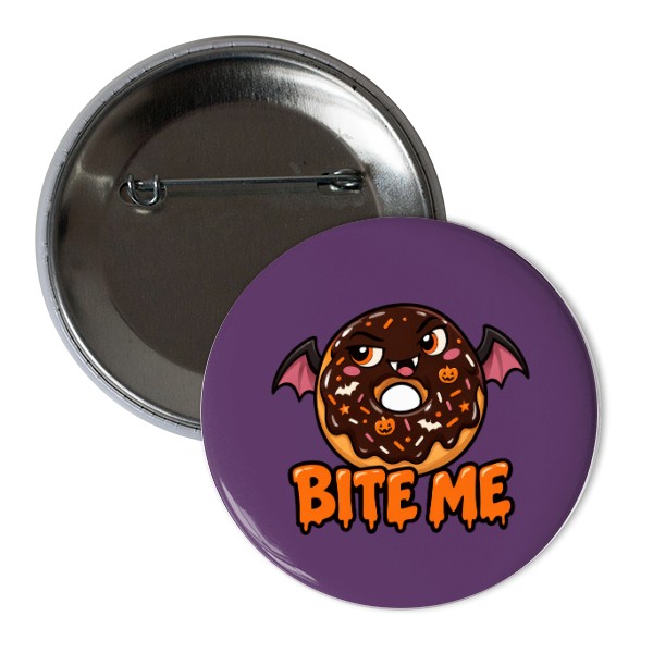Button Bite Me – Little Vampire Donut