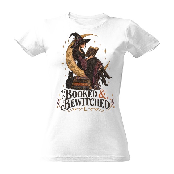 T-shirt Booked And Bewitched – Witch With A Book