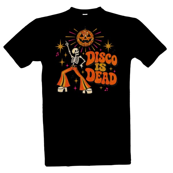 T-shirt Disco Is Dead – Dancing Skeleton At A Retro Party