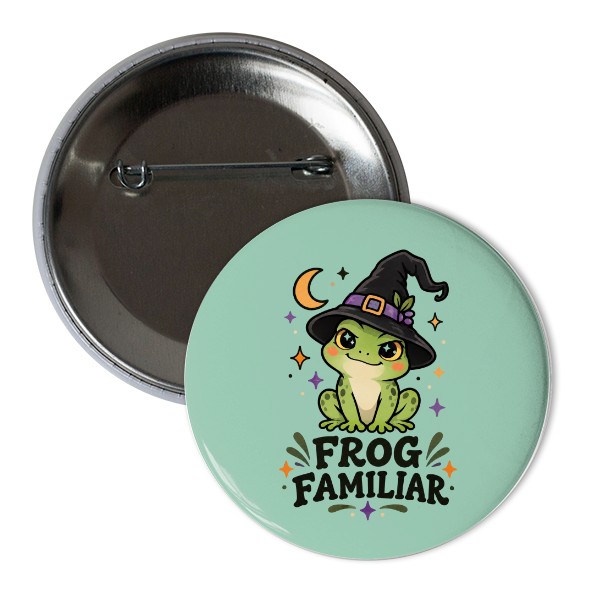Odznáček s potiskem Frog Familiar – malá čarodějnická žabka