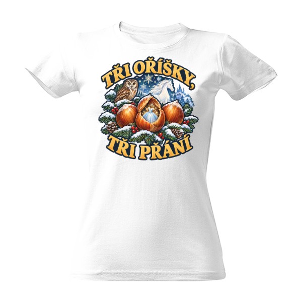 T-shirt Three Nuts, Three Wishes – Czech Cinderella Fairy Tale