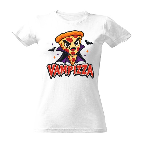 Tričko s potiskem Vampizza – pizza, která kouše zpátky